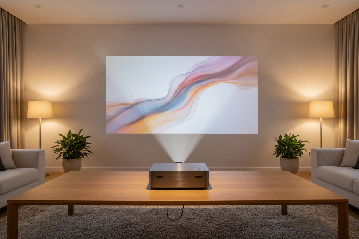 Affordable high-end projectors with 8K decoding support for clear video playback.