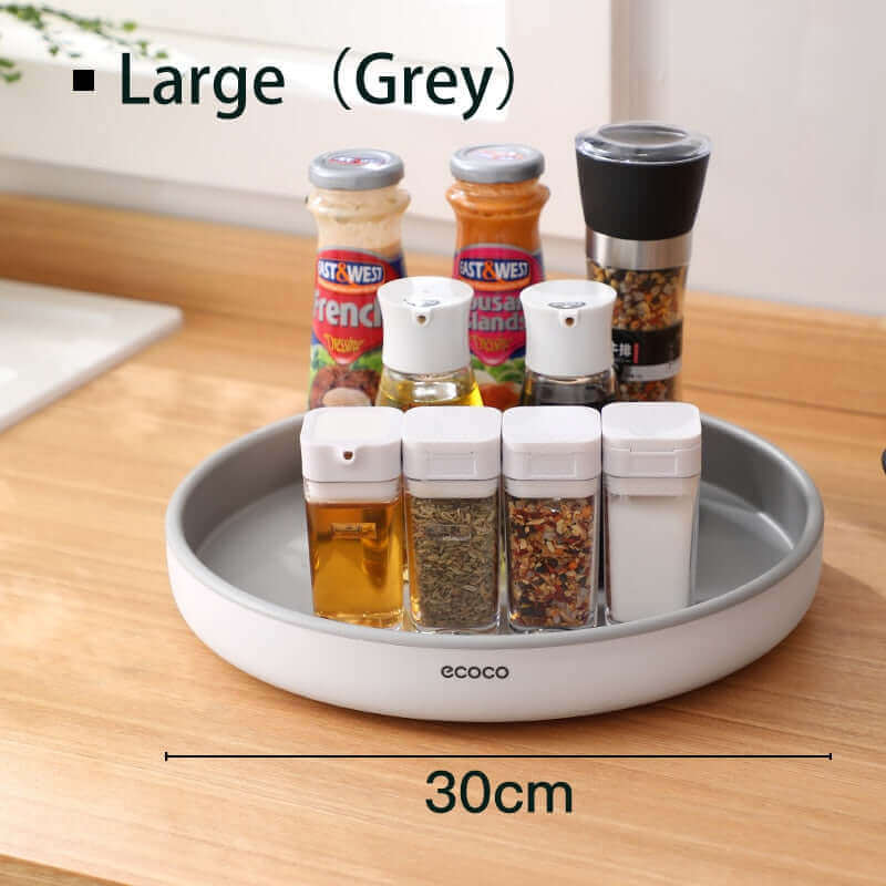 360° Kitchen Spin: Non-Slip Spice & Pantry Organizer (Rotating Shelf)