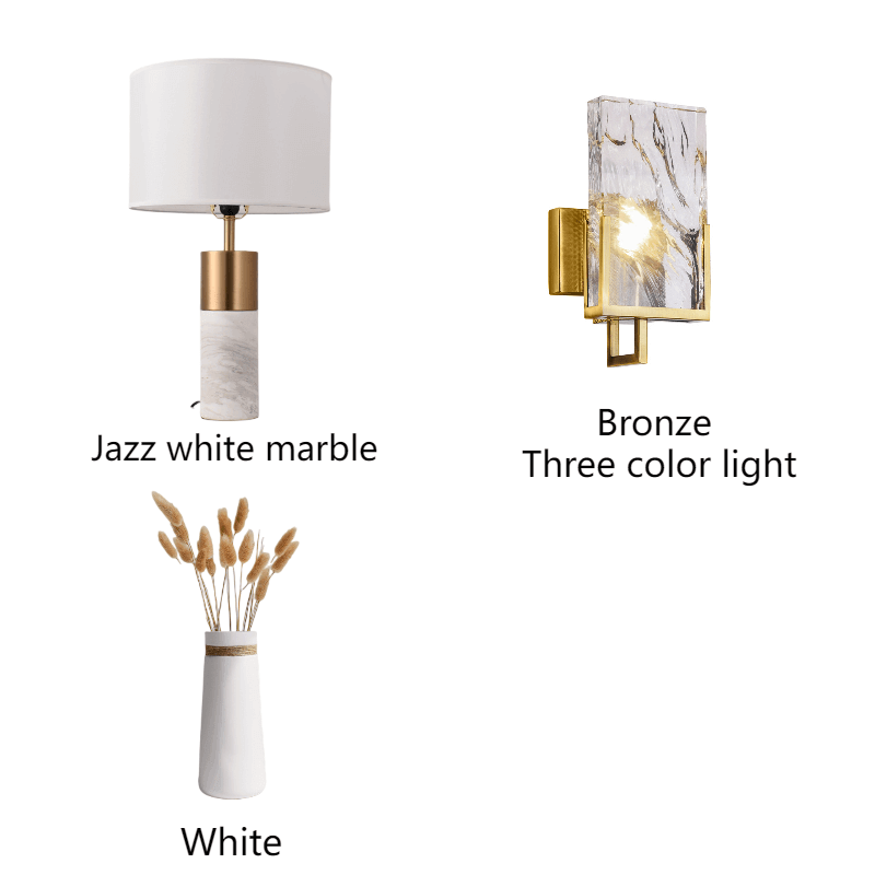 Luxuriöse Tischlampe aus Marmor