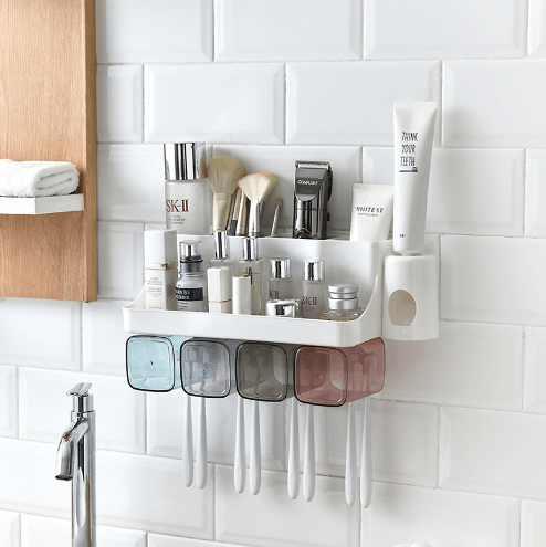 Multifunctional Toothbrush Holder: Organize Your Bathroom Essentials with Ease