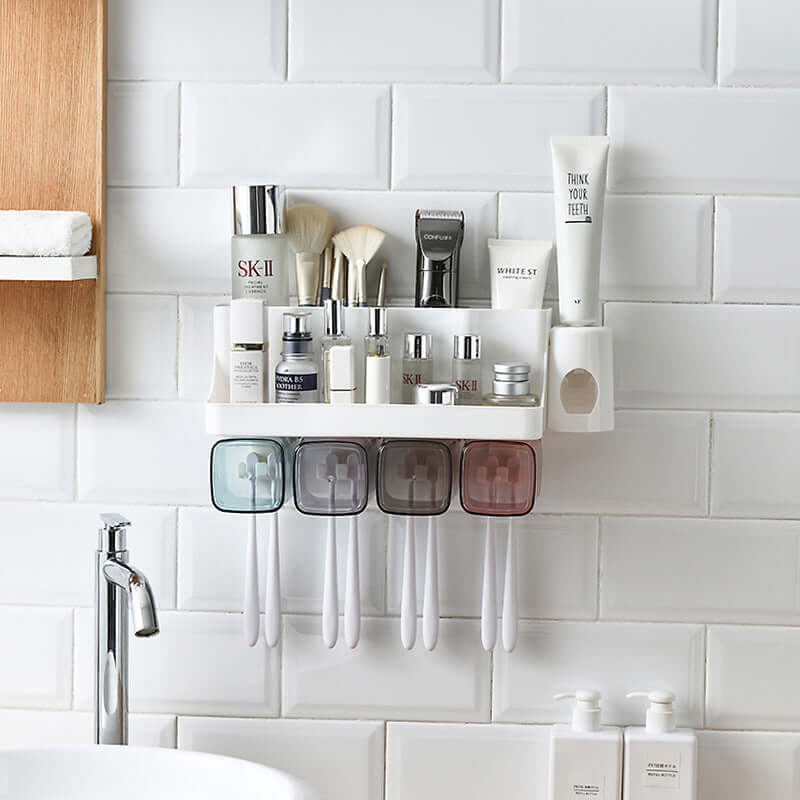 Multifunctional Toothbrush Holder: Organize Your Bathroom Essentials with Ease