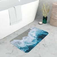 Sea Wave Memory Foam Bath Mat