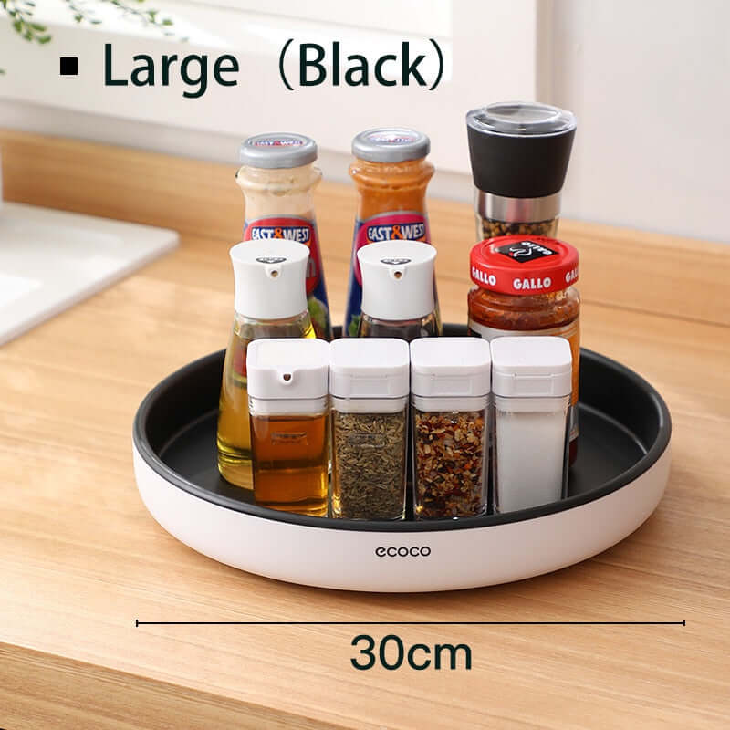 360° Kitchen Spin: Non-Slip Spice & Pantry Organizer (Rotating Shelf)