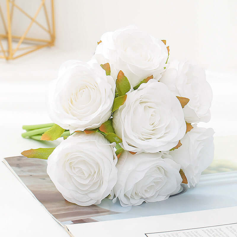 Silk Roses Bouquet Artificial Flowers