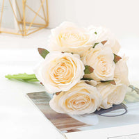Silk Roses Bouquet Artificial Flowers
