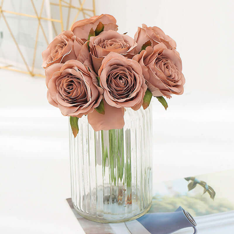 Silk Roses Bouquet Artificial Flowers