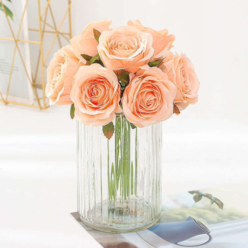 Silk Roses Bouquet Artificial Flowers