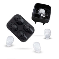 Creative Silicone Ice Tray With Halloween 3D Skull