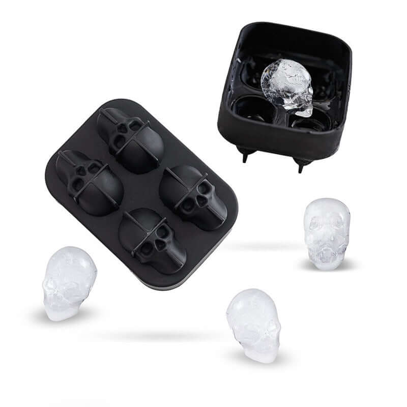 Creative Silicone Ice Tray With Halloween 3D Skull