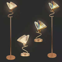 Butterfly Lamp Chandelier with aluminum and acrylic design for living room, bedroom, or restaurant indoor lighting decor.