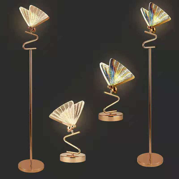 Butterfly Lamp Chandelier with aluminum and acrylic design for living room, bedroom, or restaurant indoor lighting decor.