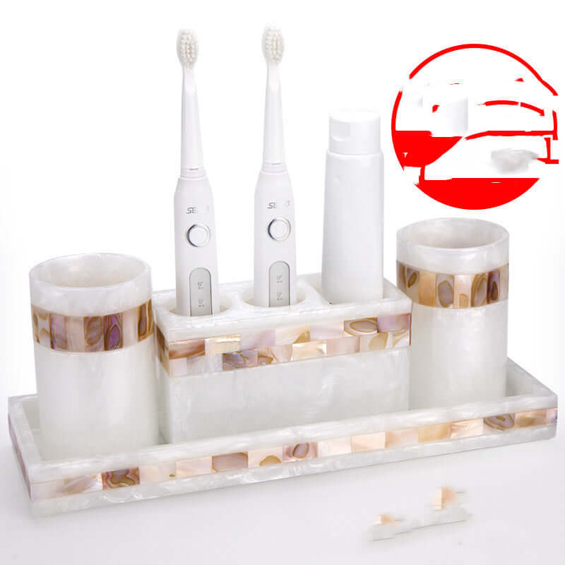 Light Luxury Shell Bathroom Decoration Accessories Set: Elevate Your Bathroom Décor