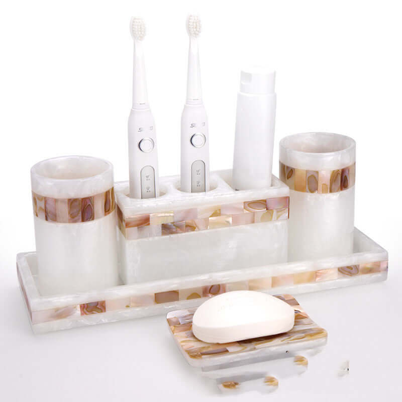 Light Luxury Shell Bathroom Decoration Accessories Set: Elevate Your Bathroom Décor