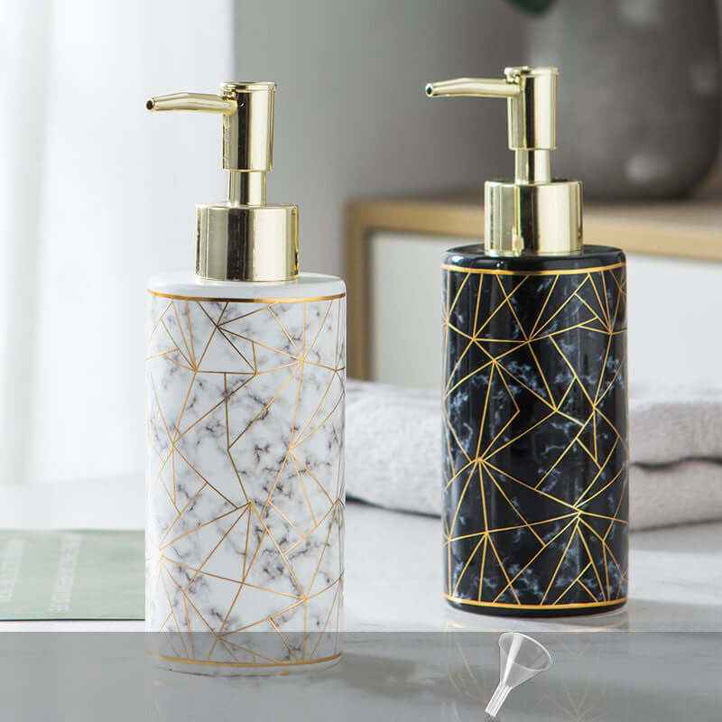 Marble Pattern Hand Soap Bottle: Elegance Meets Functionality