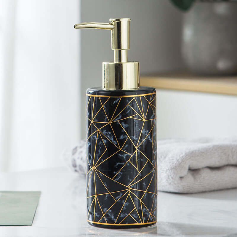 Marble Pattern Hand Soap Bottle: Elegance Meets Functionality