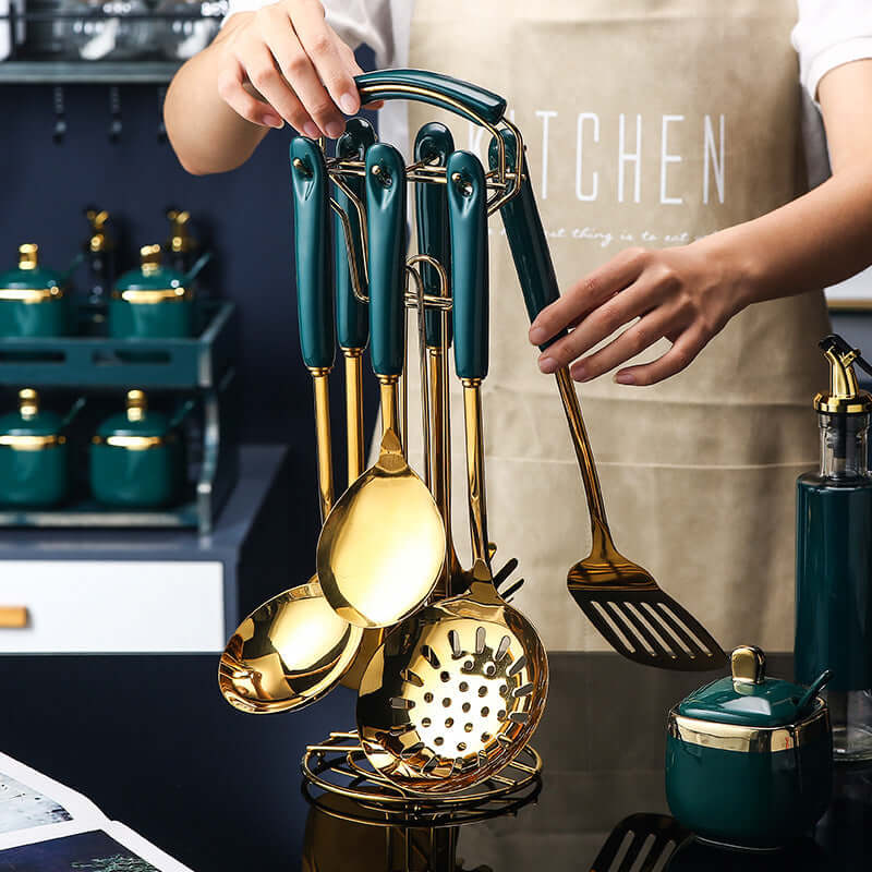 Stainless Steel Silicone Spoon Set 7 PCS