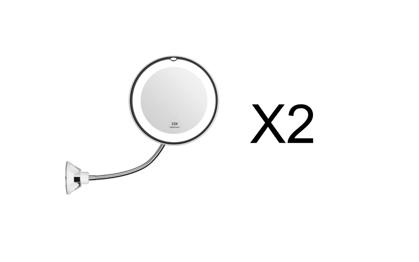 10X Magnifying LED Makeup Mirror: Precise Makeup Application with Natural Daylight