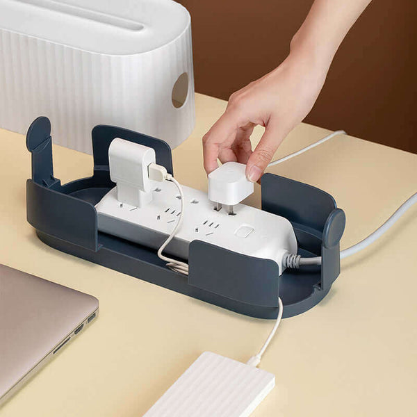 Cloud Cable Tamer: Stylish Box Protects Tech & Tidy Up Cables (Safe & Versatile)