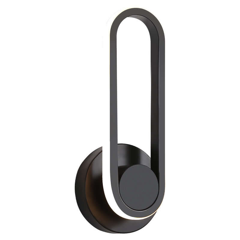 Modern oval wall lamp with sleek design and warm white light, ideal for bedrooms, living rooms, and hallways.