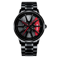 Rev Up Your Style: The Spinning Car Wheel Design Watch for Men