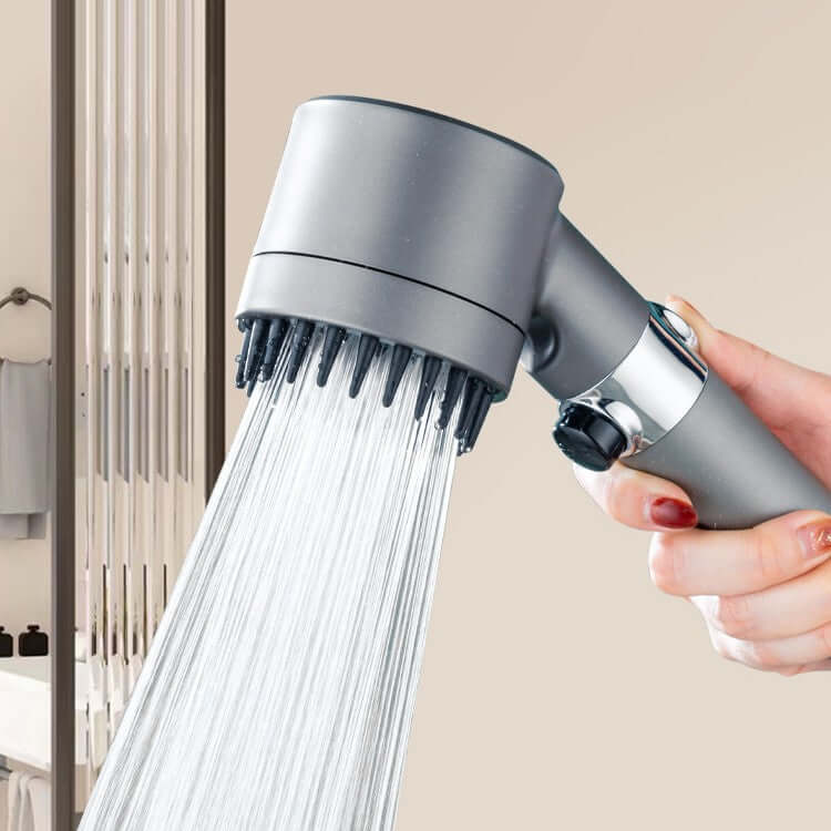 4-in-1 shower head with filter for USA, massage, high pressure, chlorine removal