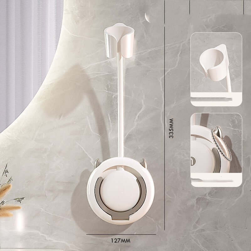 Declutter Your Bathroom: Hair Dryer Shelf Wall Hanging Organizer