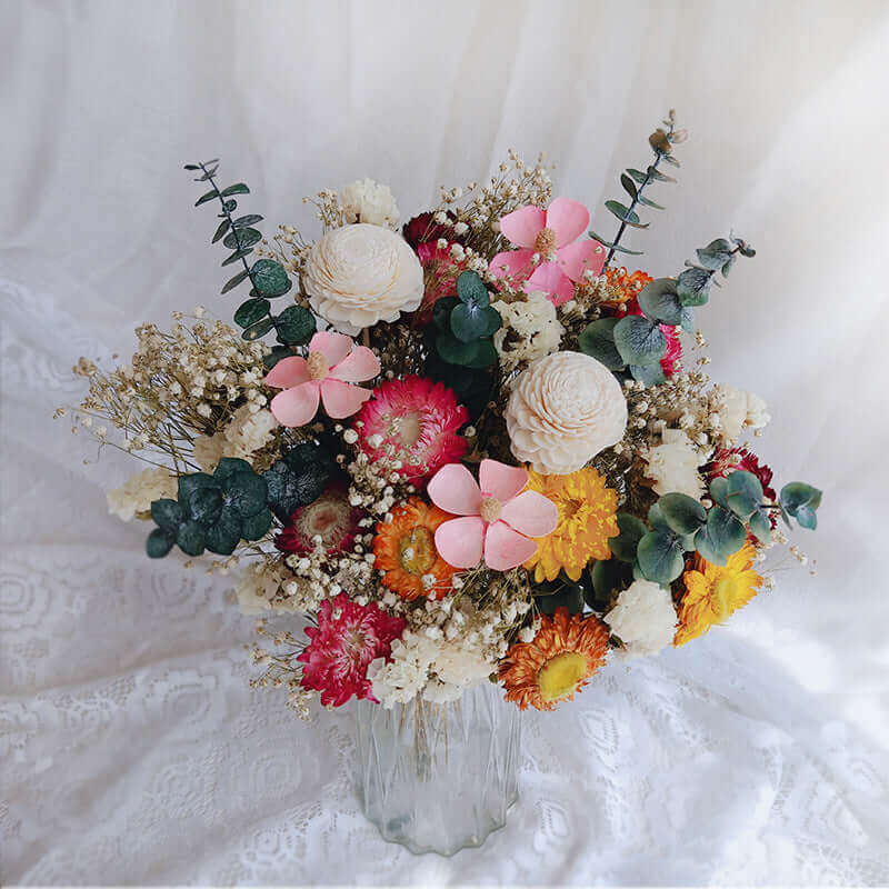 Dried Flower Arrangement, Bouquet Of Flower