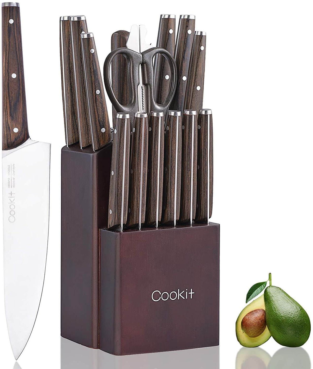 Kitchen Knife Sets, 15 Pcs