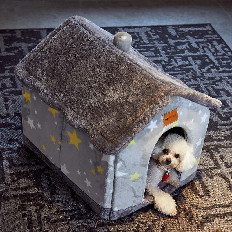 Foldable Self-Warming Pet Nest for Cats and Dogs