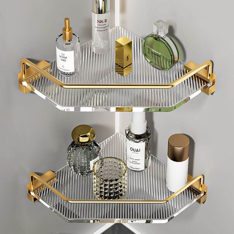 Sleek and modern bathroom storage shelf with 3 tiers