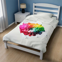Splash Colour Velveteen Plush Blanket