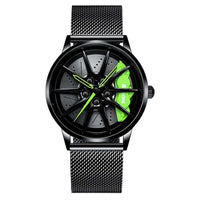 Rev Up Your Style: The Spinning Car Wheel Design Watch for Men