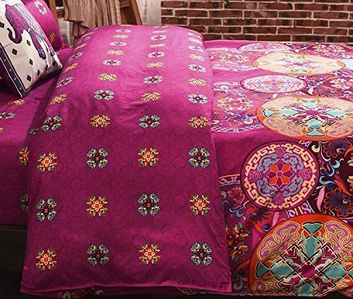 Boho Chic Duvet Cover Set - Vibrant Cotton Bedding