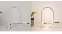 Modern Plug-In Oval Acrylic Lamp with Touch Control