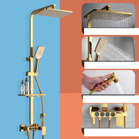 Gold Chromed Shower System with Bidet Spray: Elevate Your Shower Routine