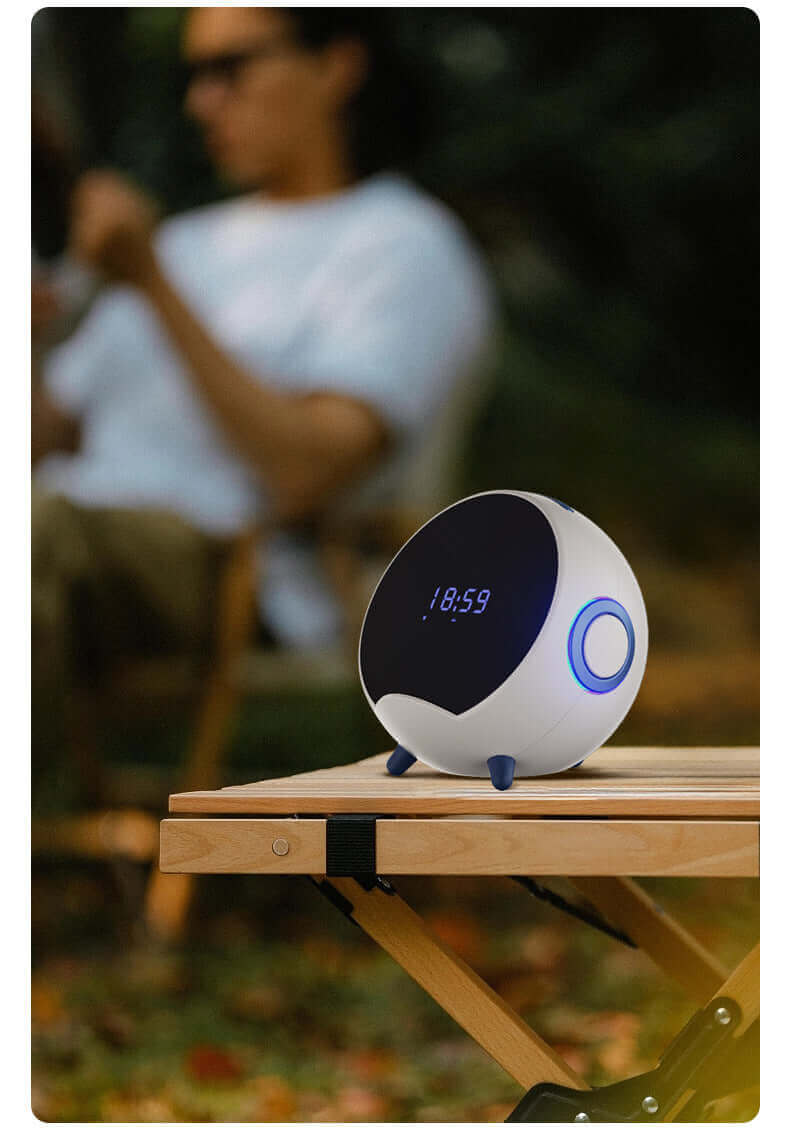 Support de téléphone portable pour haut-parleur Bluetooth Planet Chargeur sans fil