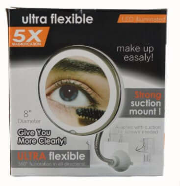 10-fach vergrößernder LED-Schminkspiegel: Präzises Schminken mit natürlichem Tageslicht