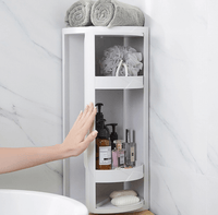 360-Degree Swiveling Bathroom Storage Rack: Organize with Ease and Style