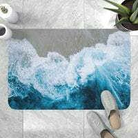 Sea Wave Memory Foam Bath Mat