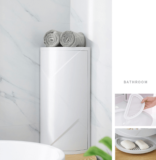360-Degree Swiveling Bathroom Storage Rack: Organize with Ease and Style
