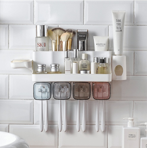 Multifunctional Toothbrush Holder: Organize Your Bathroom Essentials with Ease