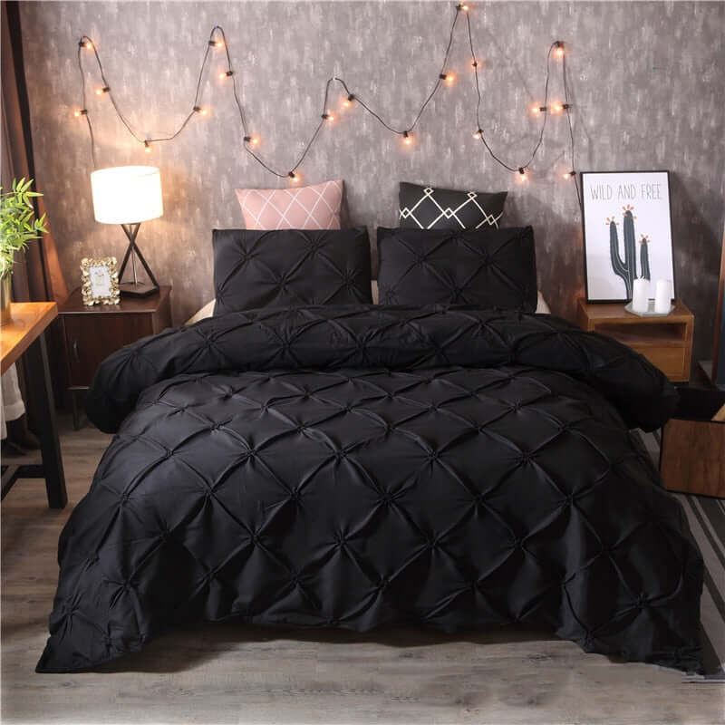 Indulge in Luxury: Pinch Pleat Duvet Cover Set
