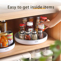 360° Kitchen Spin: Non-Slip Spice & Pantry Organizer (Rotating Shelf)