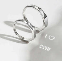 Surprise Love Projection Ring: Unique 925 Sterling Silver Jewelry for Couples