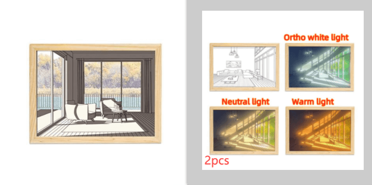 LED Decorative Bedside Painting