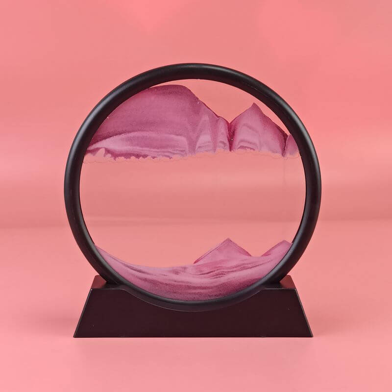 3D Dynamic Quicksand Art Orb - Mesmerizing Motion in Glass