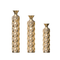 High pressure metal center vase Gold