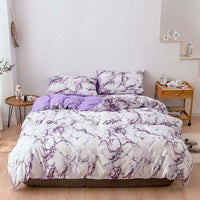 Comfortable Marble Pattern Printed Duvet Cover