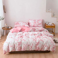 Comfortable Marble Pattern Printed Duvet Cover