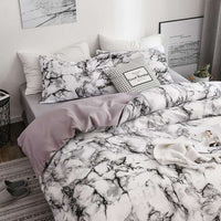 Comfortable Marble Pattern Printed Duvet Cover